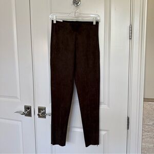 NWT Zara Women’s cropped Faux Suede Leggings Medium but fit like a Small